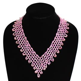 Lola Necklace - #164 Pink, Magnetic Clasp!