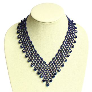 Lola Necklace - #202 Blue Iris, Magnetic Clasp!