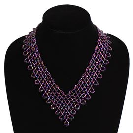 Lola Necklace - #210 Purple, Magnetic Clasp!