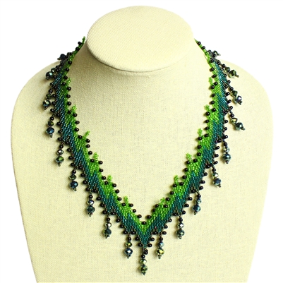 Lightning Necklace - #109 Green, Magnetic Clasp!