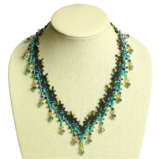 Lightning Necklace - #141 Turquoise and Blue/Green, Magnetic Clasp!