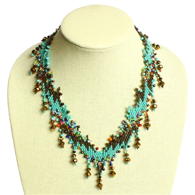 Lightning Necklace - #153 Turquoise, Bronze, Multi, Magnetic Clasp!
