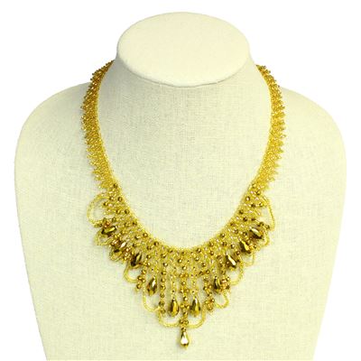 Chandelier Necklace - #207 Gold, Magnetic Clasp!