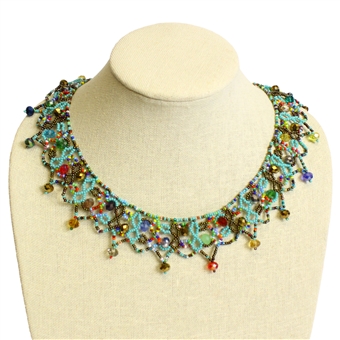 Carmen Necklace - #153 Turquoise, Bronze, Multi, Magnetic Clasp!