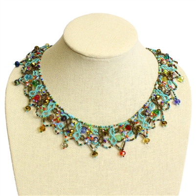 Carmen Necklace - #153 Turquoise, Bronze, Multi, Magnetic Clasp!