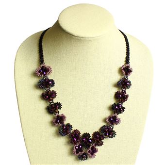 Primrose Necklace - #210 Purple, Magnetic Clasp!