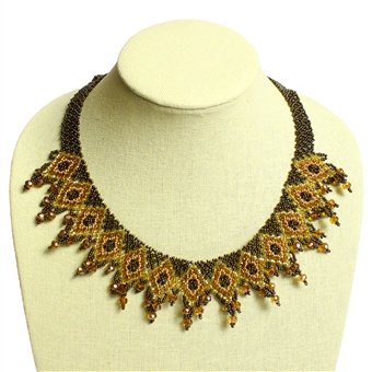 13 Diamonds Necklace - #103 Earth, Magnetic Clasp!