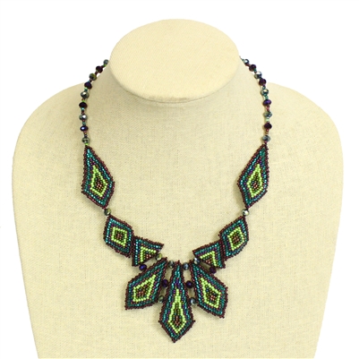 Palisade Necklace - #105 Purple and Green, Magnetic Clasp!