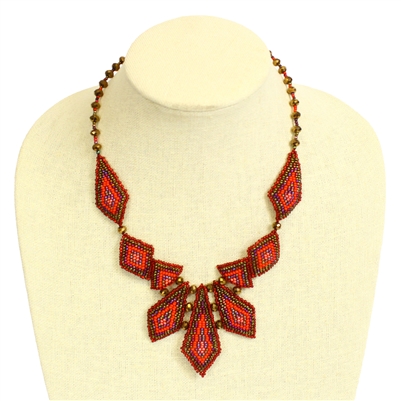 Palisade Necklace - #111 Red Garnet, Magnetic Clasp!