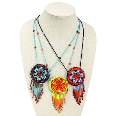 Round Medicine Pouch Necklace