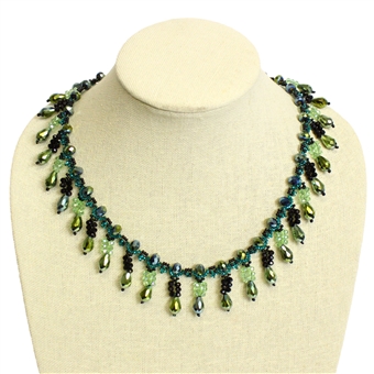 Candela Necklace - #109 Green, Magnetic Clasp!