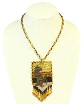 Horse Patch Necklace - #103 Earth, Magnetic Clasp!