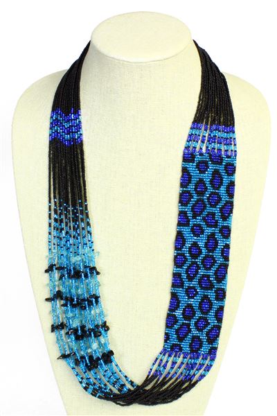 Leopard Story Necklace - #108 Blue