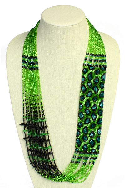 Leopard Story Necklace - #109 Green
