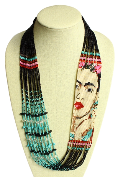 Frida Necklace - #114 Pearl Frida, Magnetic Clasp!