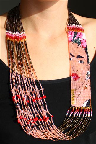 Frida Necklace - #164 Pink, Magnetic Clasp!
