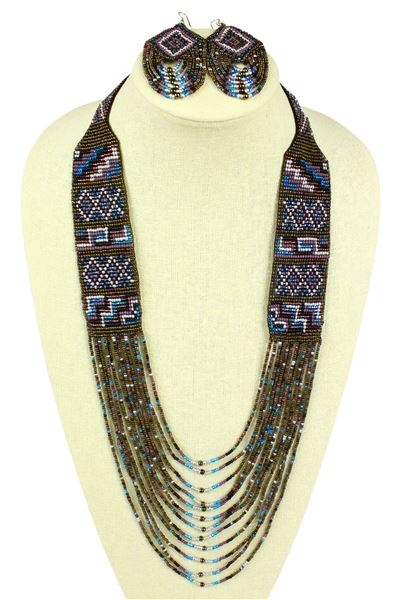 Mesa Necklace and Earring Set - #106 Desert Sunset, Magnetic Clasp!