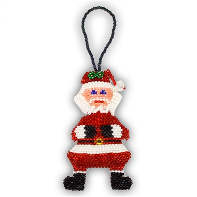 Super Santa Ornament - 3.5" Tall