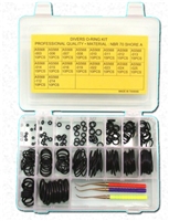 180 Piece Buna / NBR O-Ring Kit w/ Brass Picks