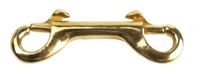 Double End Bolt Snap, 3.5", Brass