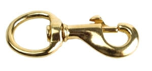 Swivel Bolt Snap, Med, 3/4", Brass