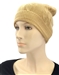 Cashmere Cable Knit Hat Camel