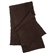 Pure Cashmere Cable Knit Scarf Dark Chocolate