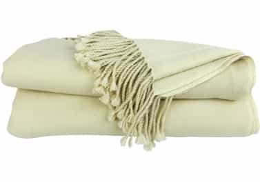 Cashmere Throw Blanket Beige