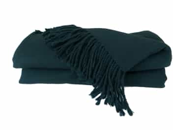 Cashmere Throw Blanket Charcoal