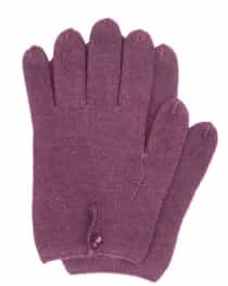 Pure Cashmere Button Gloves Midnight Lavender