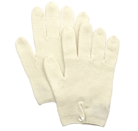 Pure Cashmere Button Gloves Natural
