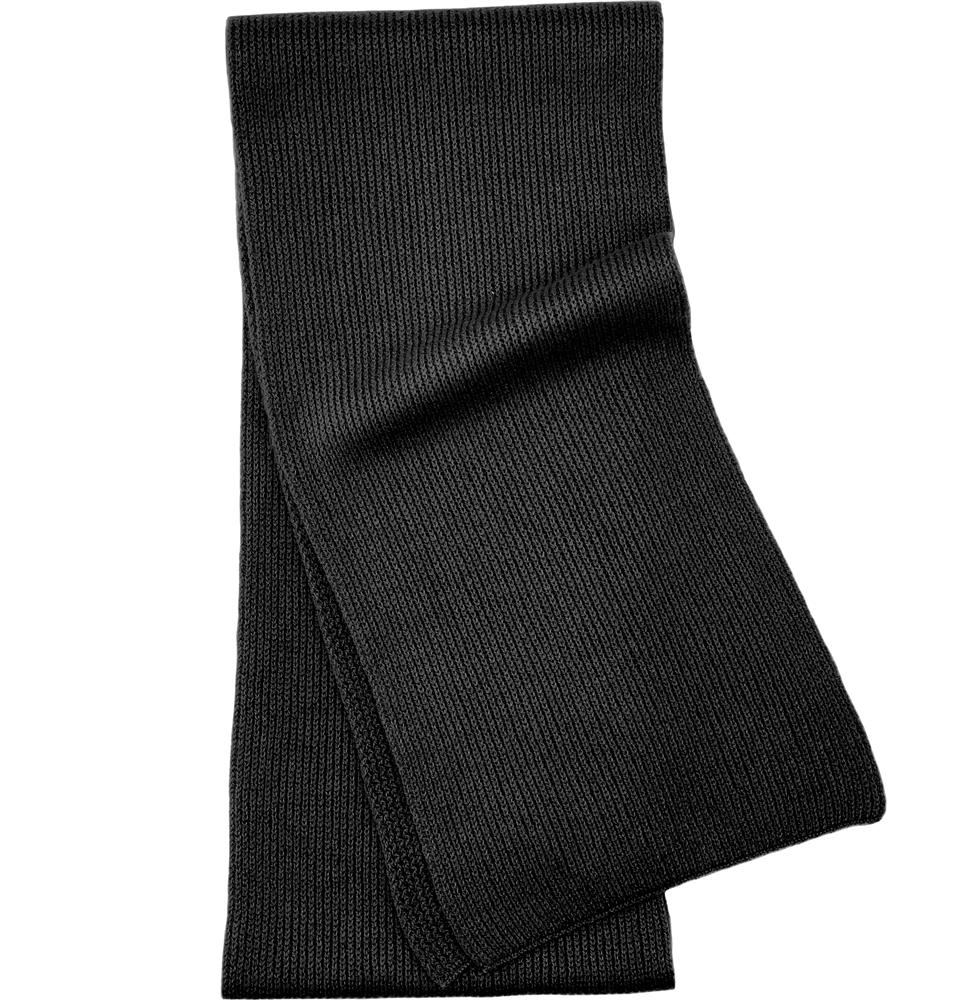 Pure Cashmere Scarf In Black For Man