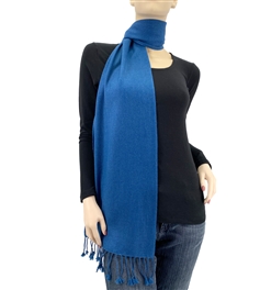 Moroccan Blue Pashmina Scarf