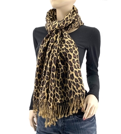 Leopard Animal Print Pashmina Scarf