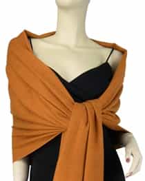 Burnt Orange Pashmina Shawl