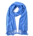 Pure Cashmere Pashmina Shawl Blue 2 Ply