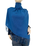 Moroccan Blue Pashmina Wrap