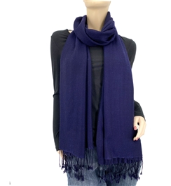 Midnight Blue Ring Pashmina