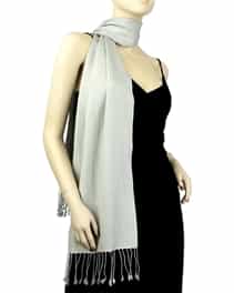 Silver Grey Pashmina Scarf