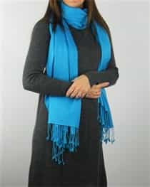 Pashmina Shawl Peacock Blue