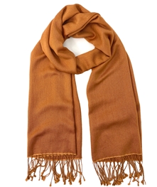 Pashmina/Silk Shawl Burnt Orange