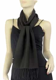 Pashmina/Silk Water Stole Dark Chocolate