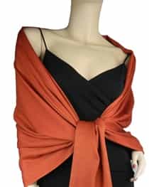 Fire Brick Silk Blend Wrap