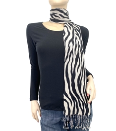 Zebra Animal Print Pashmina