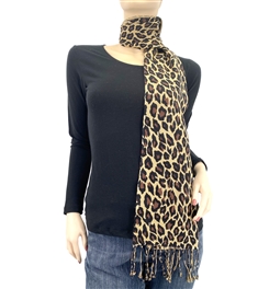 Leopard Animal Print Pashmina