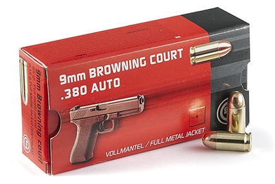 .380 Auto Ammo 50 Rounds 95 gr FMJ 380 Ammunition Geco Browning