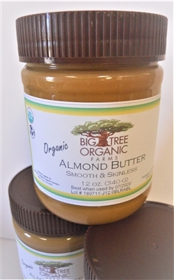 Organic Almond Butter- Smooth & Skinless