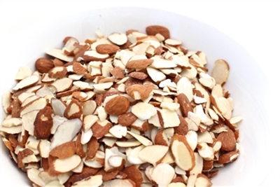 ORGANIC NATURAL SLICED ALMONDS- Bulk 20 lbs.