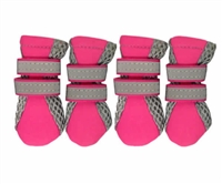 neoprene neon boots pink