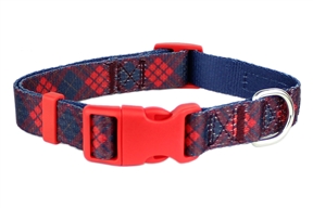 Scottish Plaid Collar Red
